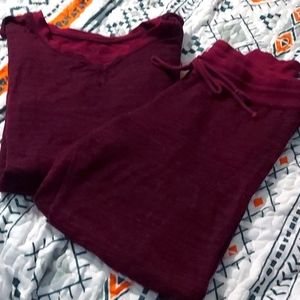 🌼 3 for $10 Maroon Pajamas/Longewear Set